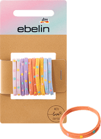 Kinder-Haargummis bunt mit Sternen, 10 St