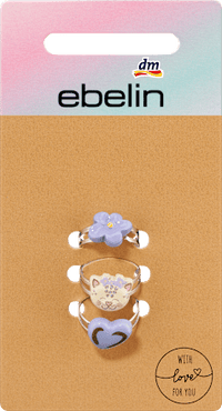 Kinder-Ringset mit verschiedenen Motiven, 3 St