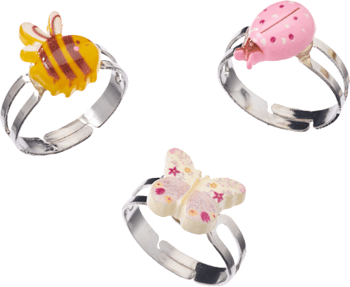 Kinder-Ringset mit verschiedenen Motiven, 3 St