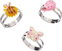 Kinder-Ringset mit verschiedenen Motiven, 3 St