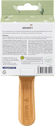 Kinderborstel bamboe gemengde haren, 1 stuk