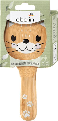 Kinderborstel bamboe gemengde haren, 1 stuk