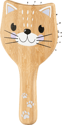 Kinderborstel bamboe gemengde haren, 1 stuk