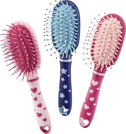 Kinderborstel met ontklitfunctie, 1 stuk