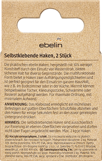 Klebehaken / Rasiererhalterung, 2 St