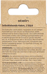 Zelfklevende haak/scheermeshouder, 2 stuks