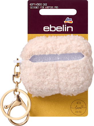 Koptelefoonhoesje Teddy, crème, 1 stuk