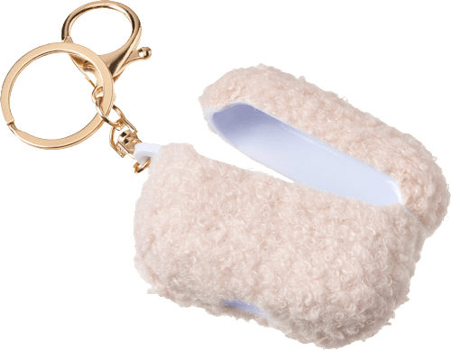 Koptelefoonhoesje Teddy, crème, 1 stuk