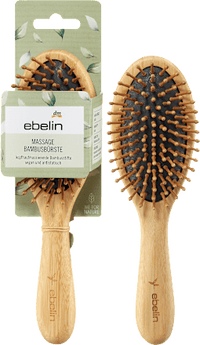 Hoofdmassageborstel bamboe, 1 stuk