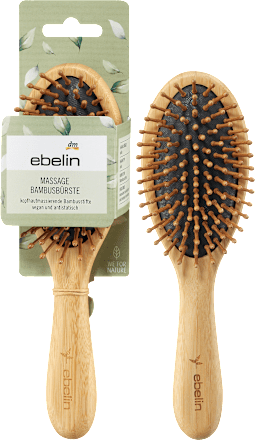 Hoofdmassageborstel bamboe, 1 stuk