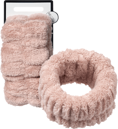 Kosmetik-Armbänder zur Gesichtsreinigung, rosa, 2 St