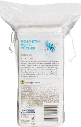 Kosmetik-Vliestücher, 80 St