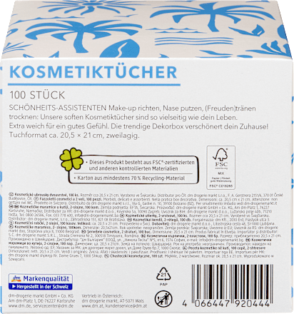 Kosmetiktücher Box Design, 100 St