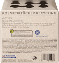 Kosmetiktücher Recycling 3-lagig, 60 St
