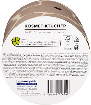 Cosmetische tissues ronde doos, 60 stuks