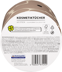 Cosmetische tissues ronde doos, 60 stuks