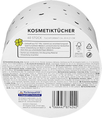 Cosmetische tissues ronde doos, 60 stuks