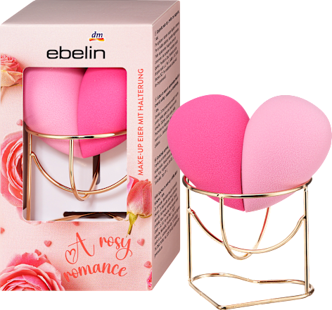 Make-up Eier mit Halterung A rosy Romance, 1 St ebelin