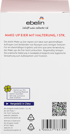 Make-up Eier mit Halterung A rosy Romance, 1 St ebelin
