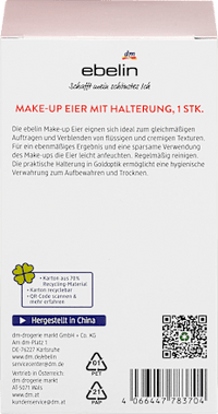 Make-up Eier mit Halterung A rosy Romance, 1 St ebelin