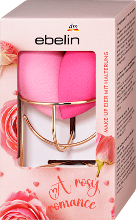 Make-up Eier mit Halterung A rosy Romance, 1 St ebelin
