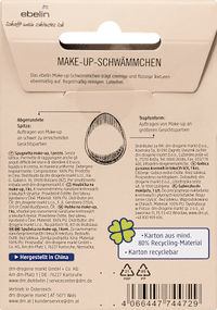 Make-up spons ovaal, 1 stuk