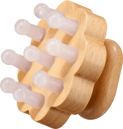 Massagetool met rozenkwarts, 1 stuk