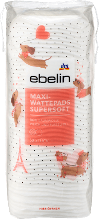 Maxi-Wattepads Supersoft Dackel, 50 St