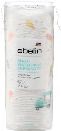 Maxi-Wattepads Supersoft, 50 St ebelin