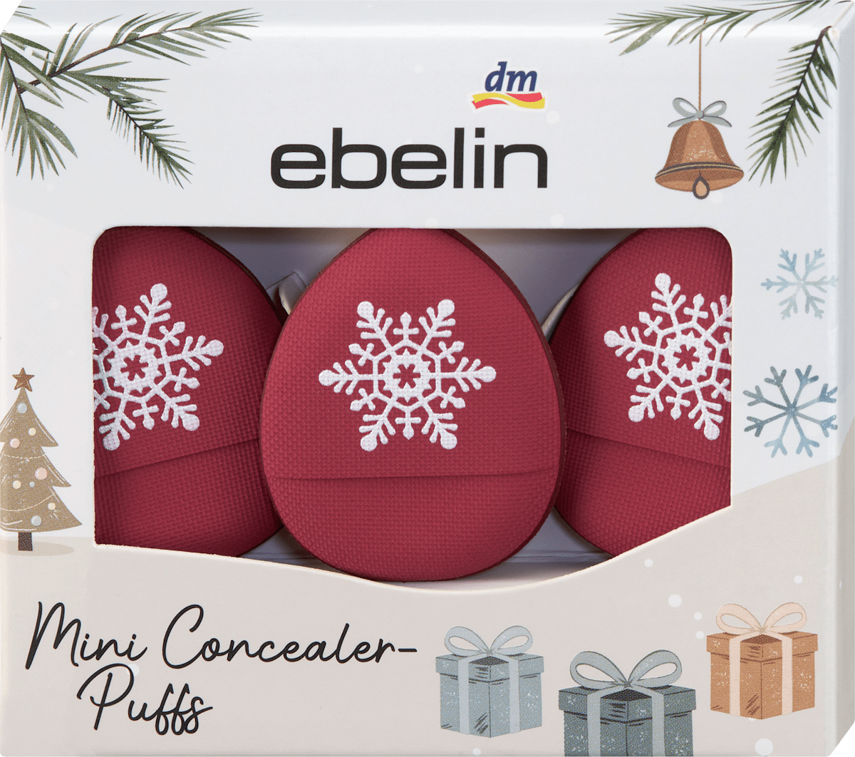 ebelin Mini Concealer Puff Set 3tlg, 1 St