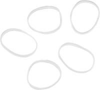 Mini haarelastiekjes in transparante organza zakjes, 250 stuks