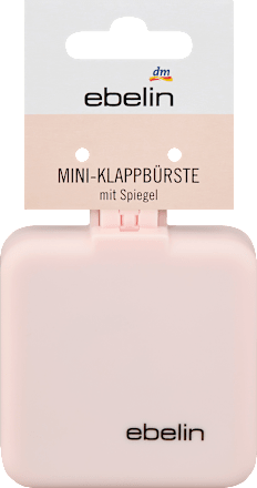 Mini opvouwbare borstel met spiegel, 1 stuk