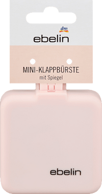 Mini opvouwbare borstel met spiegel, 1 stuk