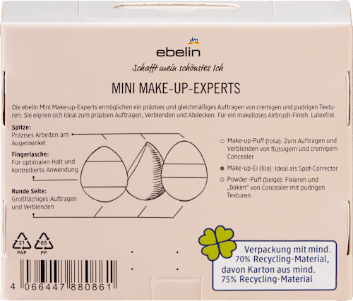 Mini Make-up-Experts Schwamm&Applikatoren Set, 1 St