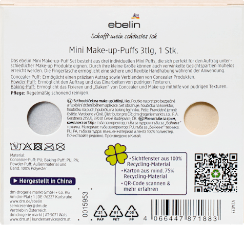 Mini Make-up-Puff Set Flawless Secret 3tlg, 1 St