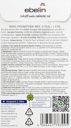 Mini-Pinzetten-Set Let Your Dreams Blossom, 1 St ebelin