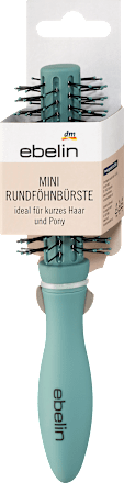 Mini ronde föhnborstel met kunststof kop, 1 stuk