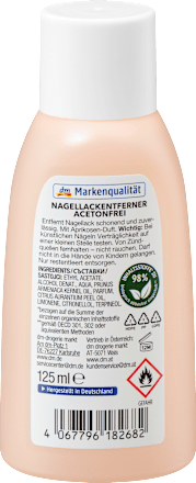Acetonvrije nagellakremover, 125 ml