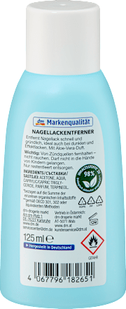 Nagellackentferner Acetonhaltig, 125 ml