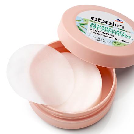 Nagellackentferner Pads Grüner Tee und Apfel, 30 St