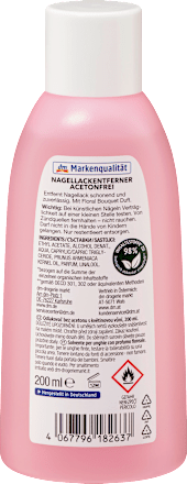 Nagellakremover Rose Acetonvrij, 200 ml