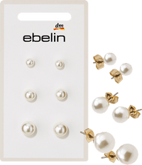 ebelin Ohrenstecker Perlen, 6 St