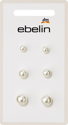 ebelin Ohrenstecker Perlen, 6 St