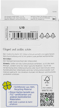 925 zilveren hartvormige oorbellen, 2 stuks