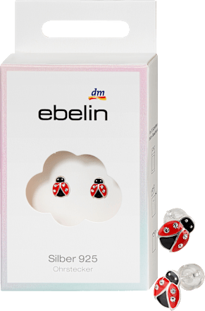 925 zilveren lieveheersbeestje oorbellen, 2 stuks