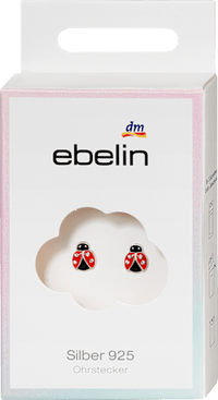 925 zilveren lieveheersbeestje oorbellen, 2 stuks