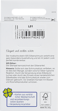 Ohrstecker 925 Silber mit Strassstein, 2 St