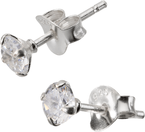 Ohrstecker 925 Silber mit Strassstein, 2 St