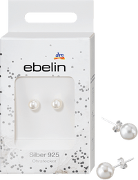 Parel oorbellen 925 zilver, 2 stuks