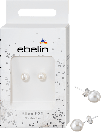 Parel oorbellen 925 zilver, 2 stuks